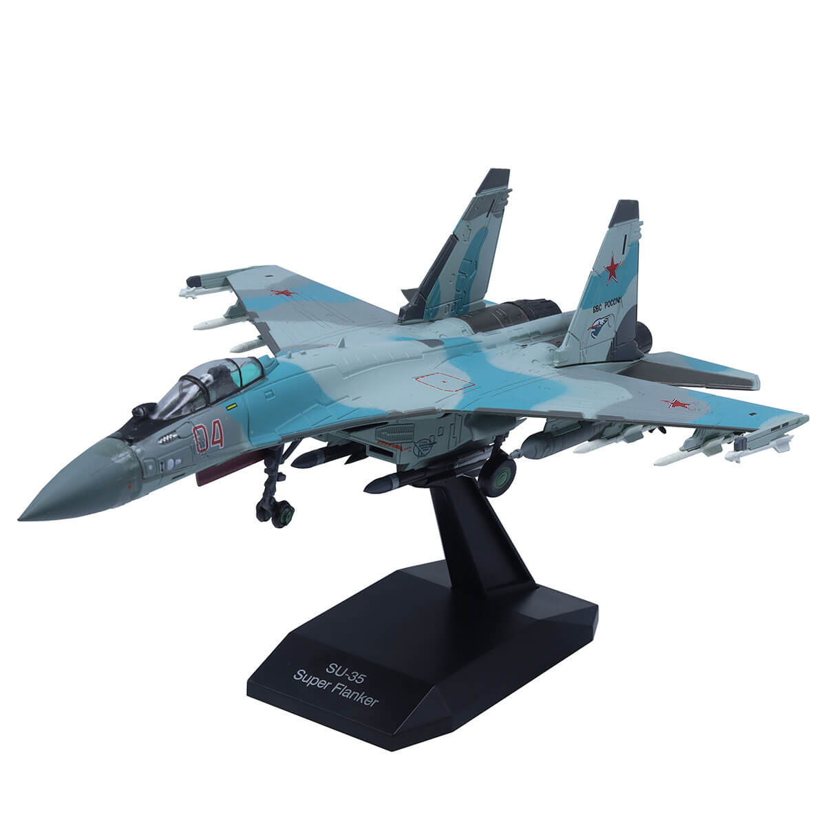 Sukhoi Su-35 Flanker-E Fighter 1/100 Scale Diecast Aircraft Model