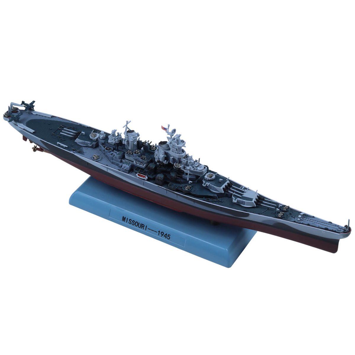 1:1000 USS Missouri BB-63 Warship Model Camouflage Printed Diecast ...