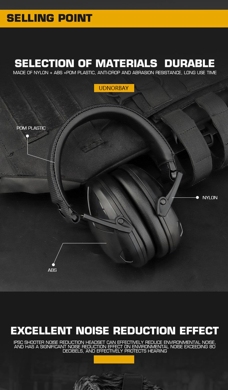 IPSC SHooter Noise Reduction Headset