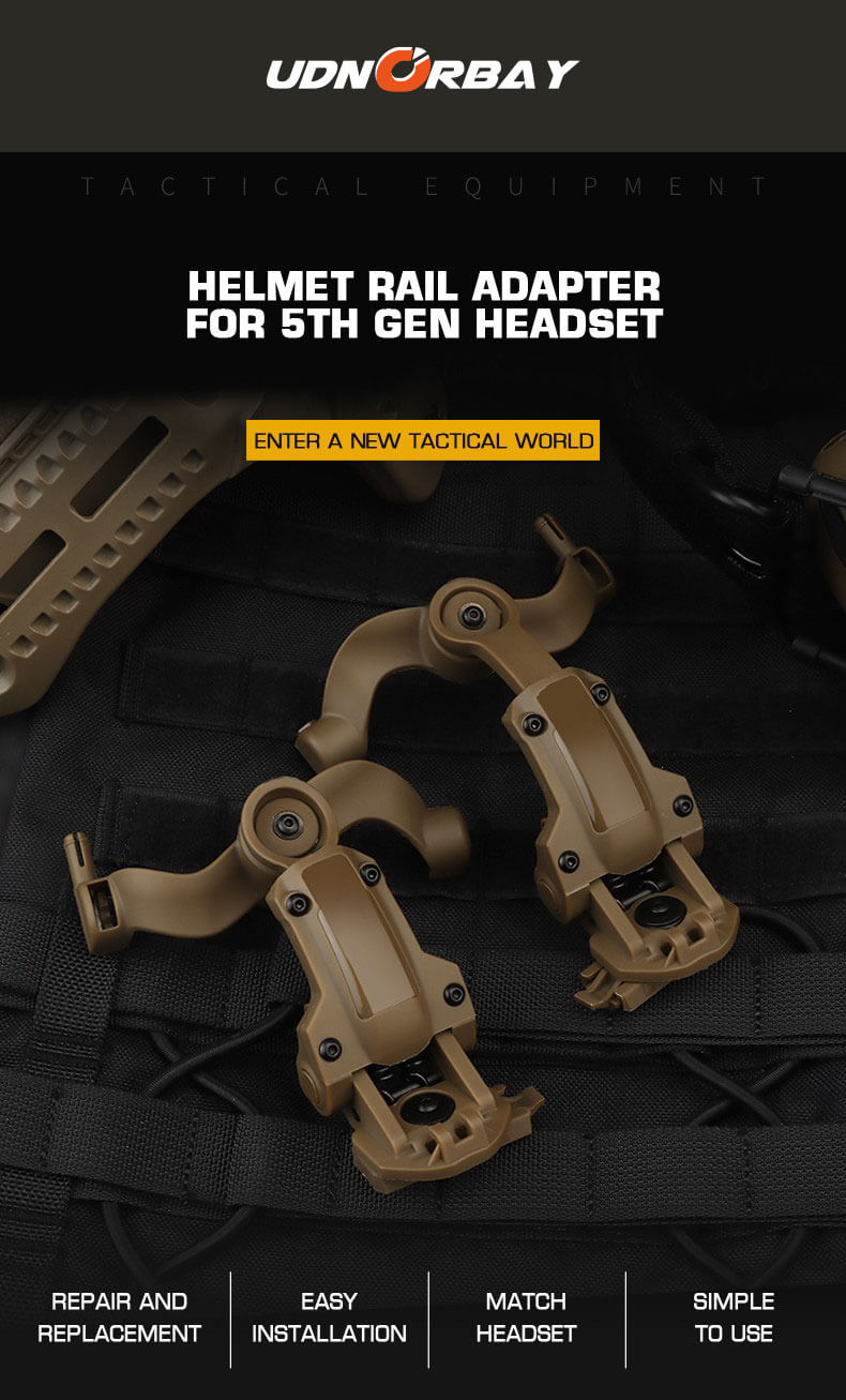 Helmet Rail Adapter For Gen 5 Headset