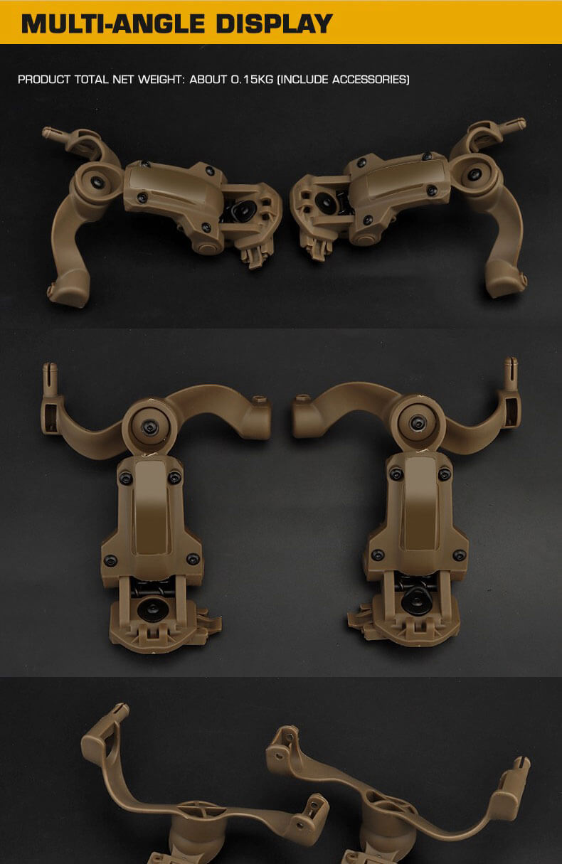 Helmet Rail Adapter For Gen 5 Headset