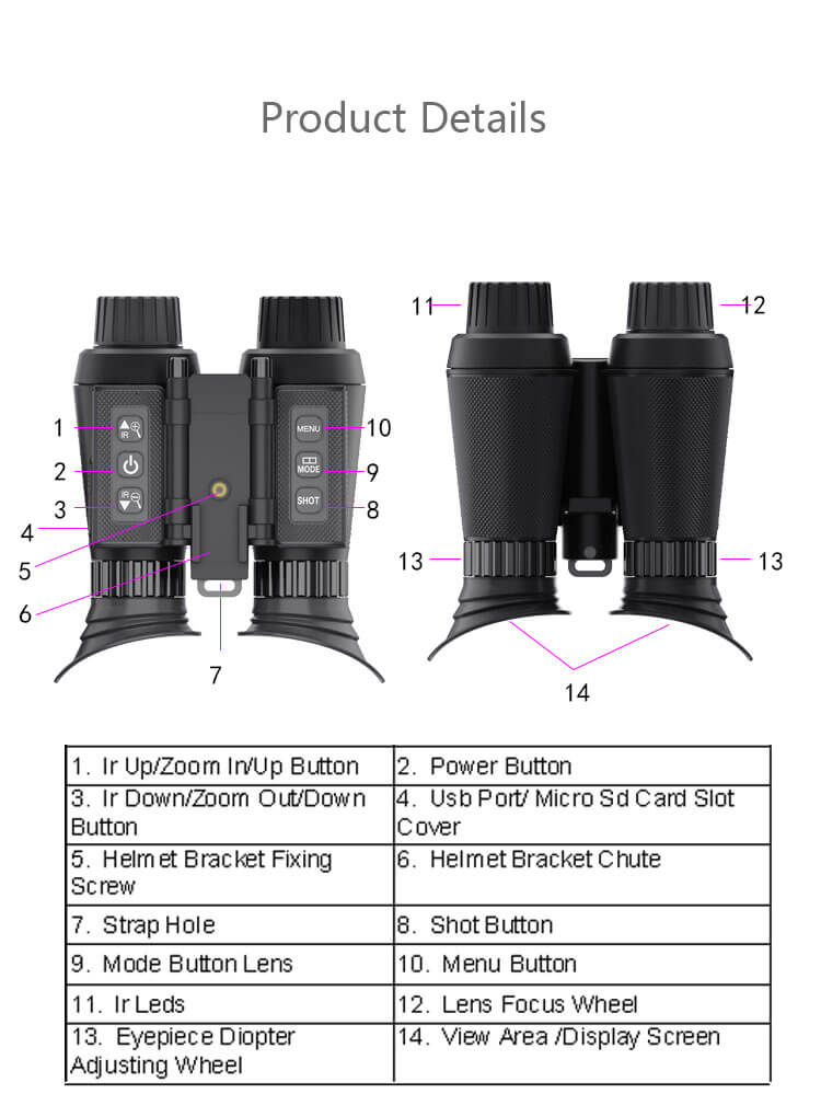 4K Tactical Night Vision Binoculars