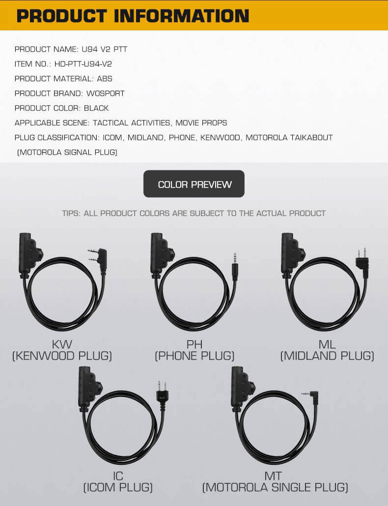 PTT Headset Adapter