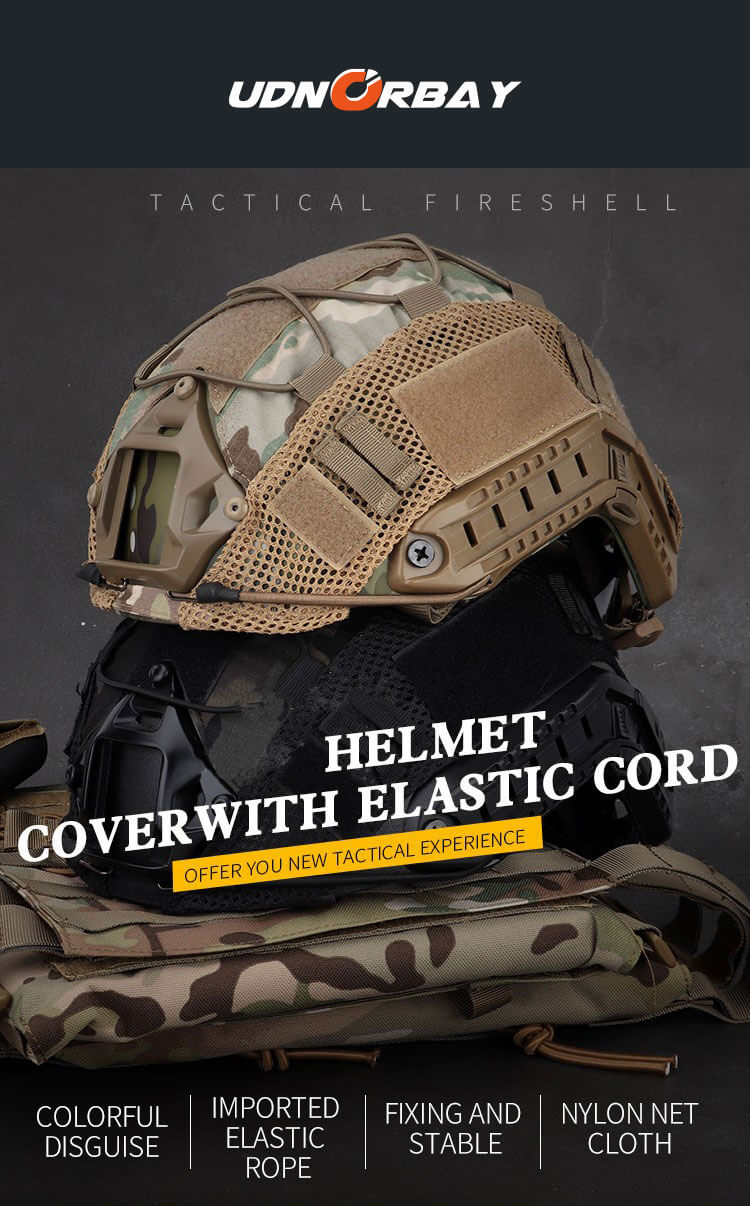 Helmet Cover with Elastic Cord