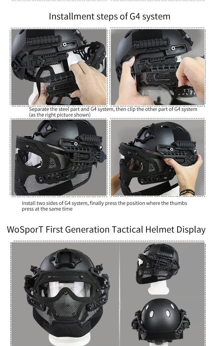 PJ Fast Tactical Mask Helmet