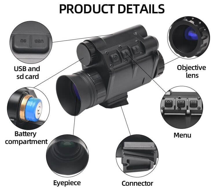 Helmet Mounted Digital High-Definition Night Vision Monocular