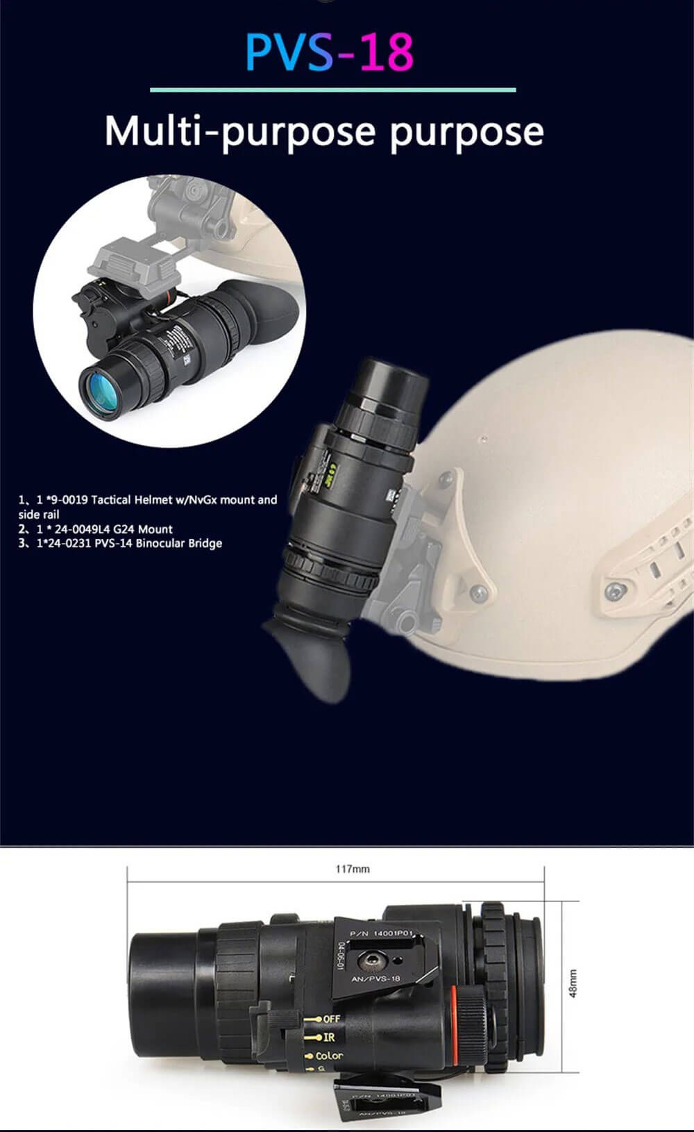 PVS-18 Night Vision Monocular